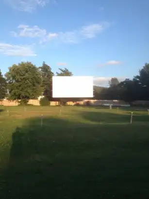 screen at Hathaway's Twin Drive-in