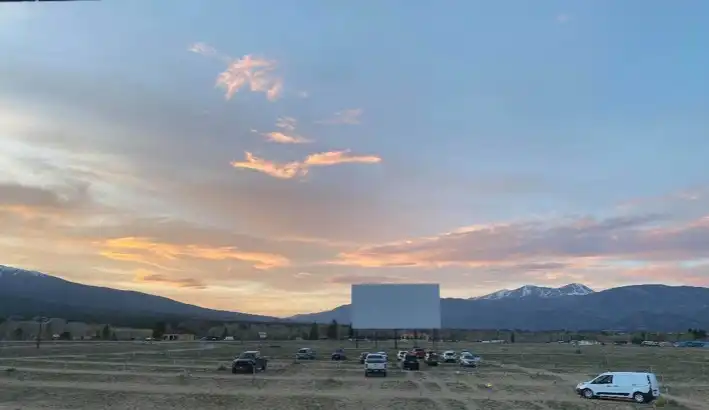 screen at the Comanche Drive-in