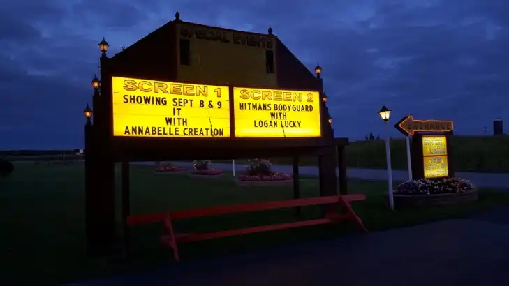 Sign at the Silver Lake Drive-in