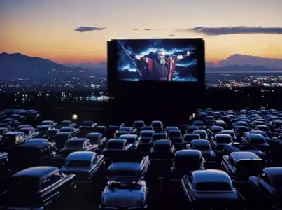 Packed Drive-in Theater