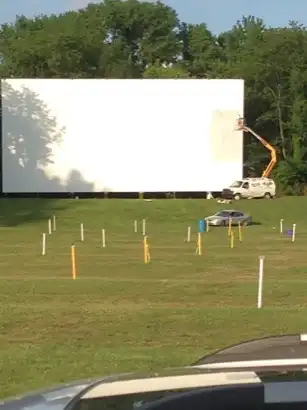 screen at the 27 drive-in