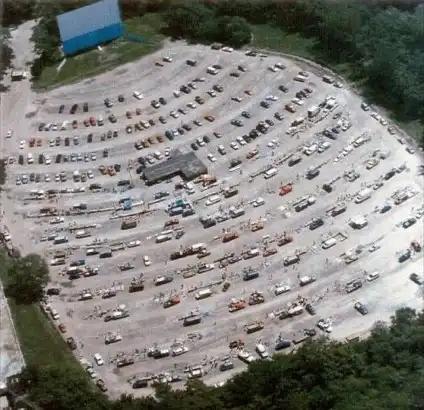 aerial view of Boulevard Drive-in