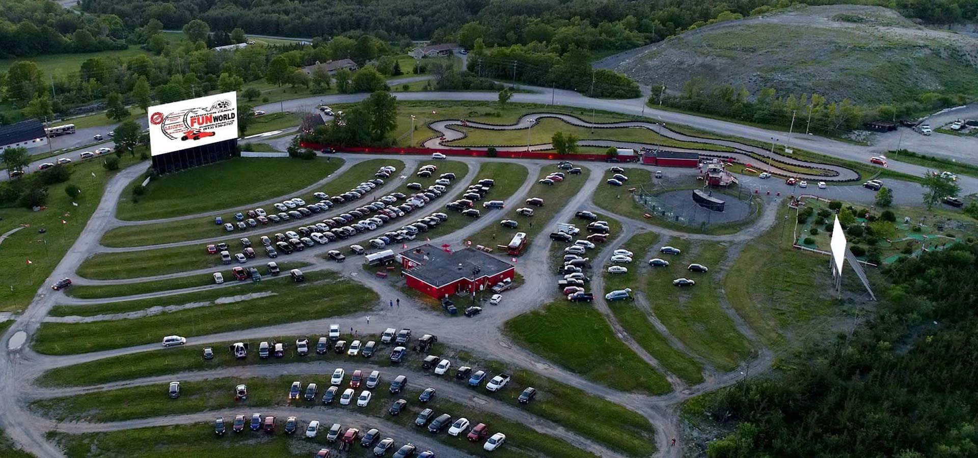 Aerial view of Kingston Drive-in