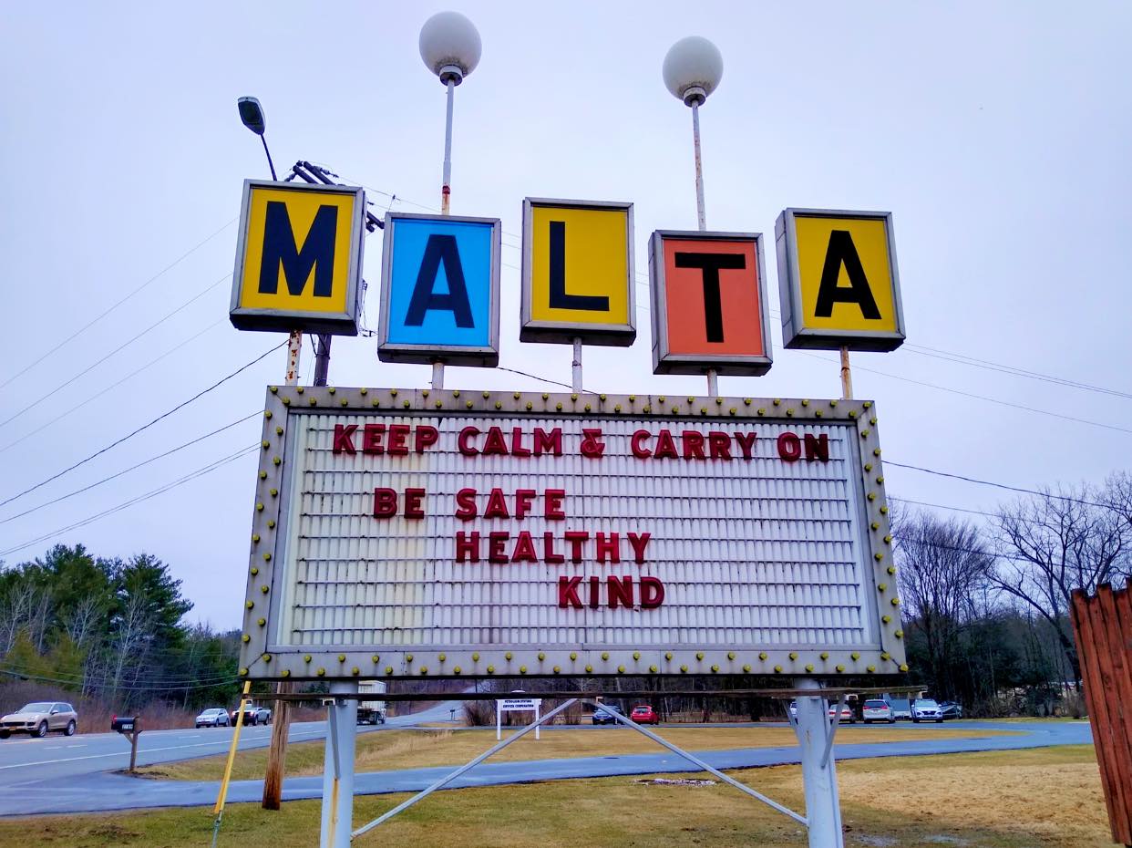 marquee at malta drive-in