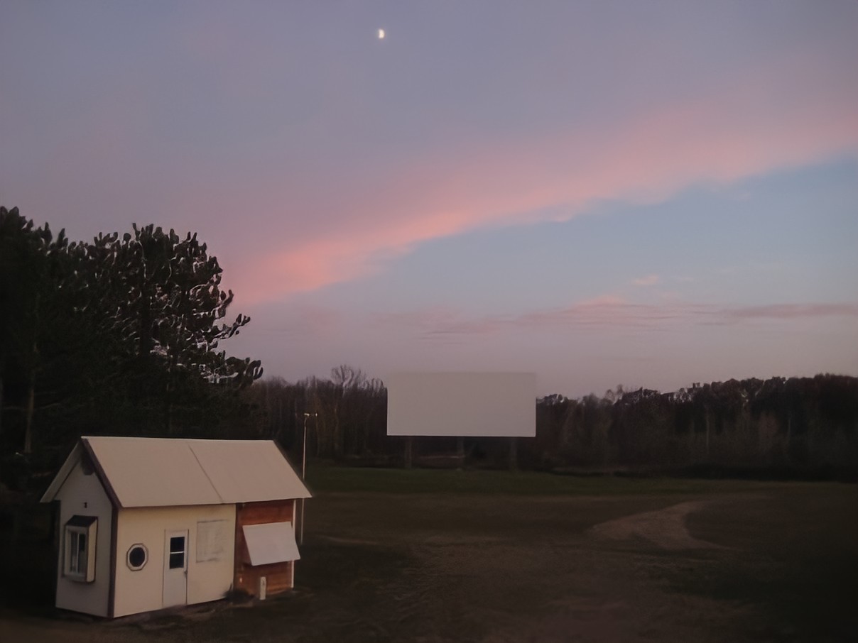 Screen at Moonlight Drive-in