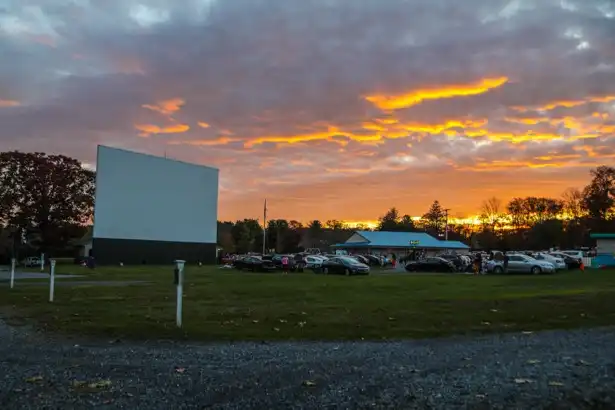 Sunset at Becky's Drive in