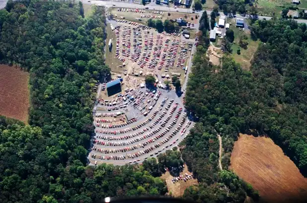 aerial view of becky's drive in