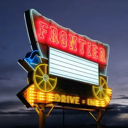 Marquee at Frontier Drive-in