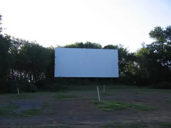 screen at the Hilltop Drive-in