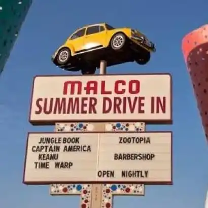 sign at Malco Summer Drive in