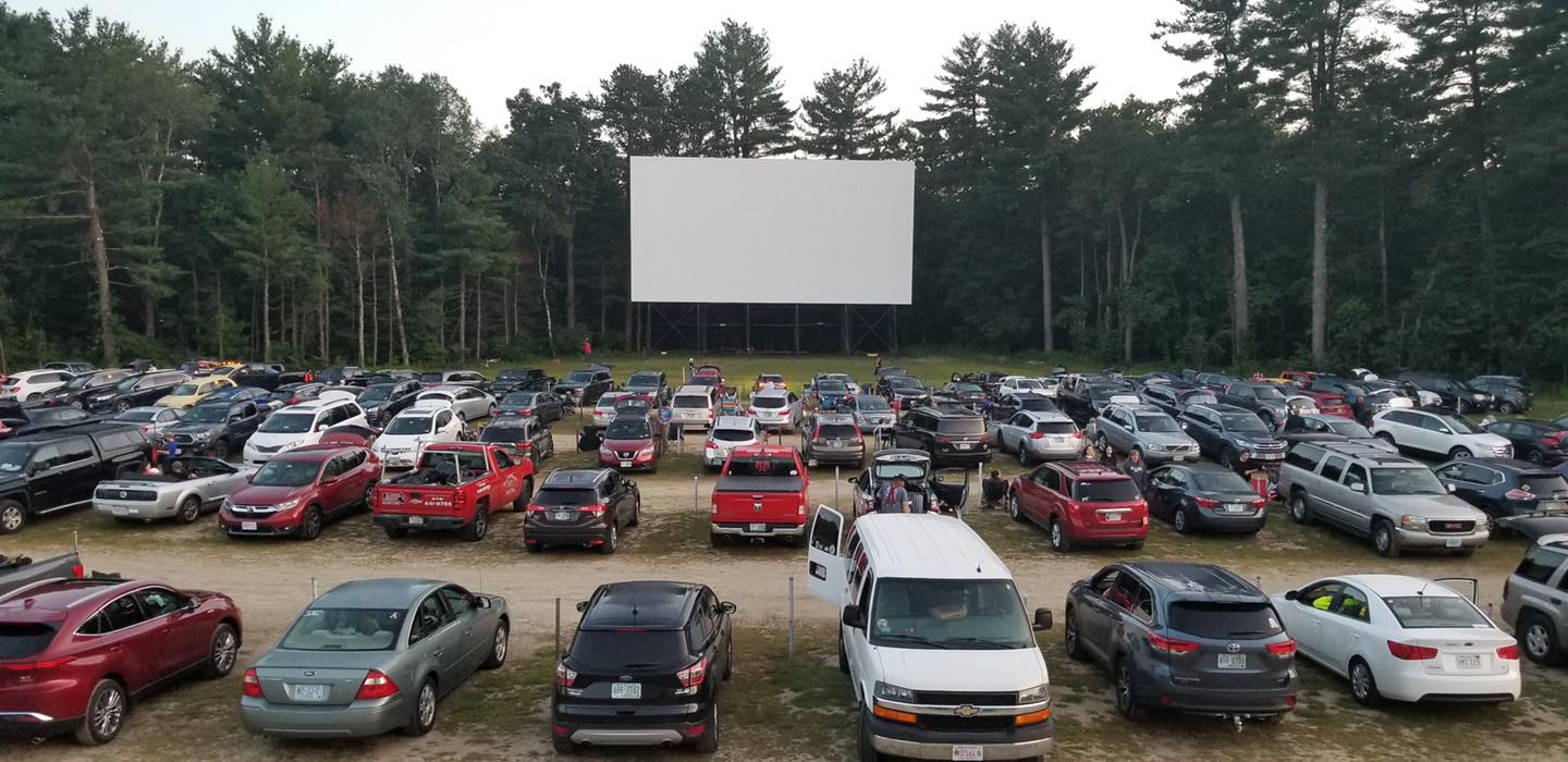 screen at Milford Drive-in