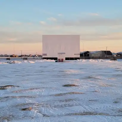 screen at the Moonlight Movies Drive-in