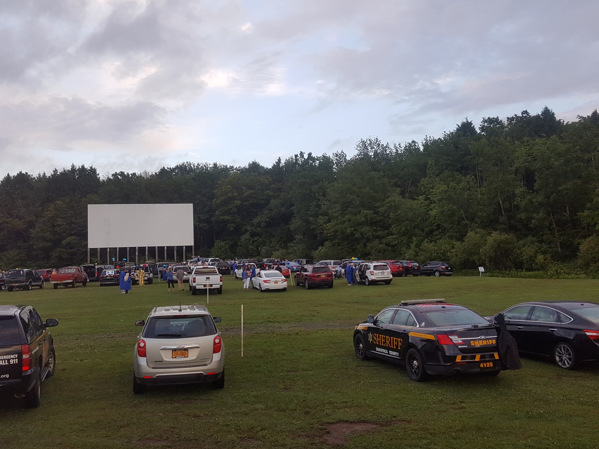 screen at the ozoner 29 drive-in