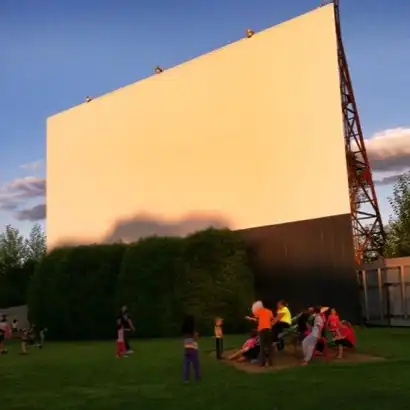 Screen at the Palace Garden Drive-in