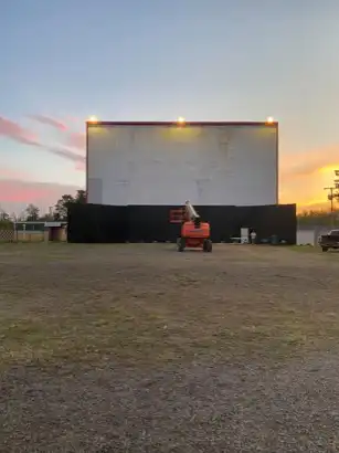 screen at Reynolds Drive-in
