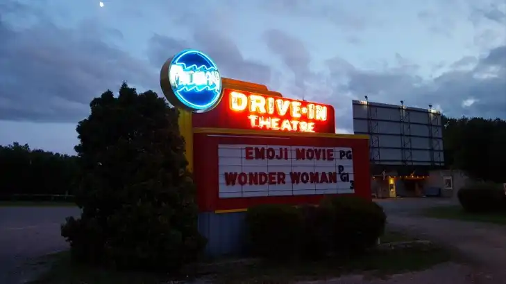 Sign at the Midway Drive-in