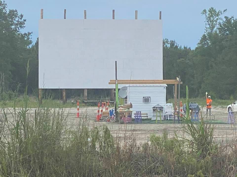 screen at Stateline Movie Time Drive-in