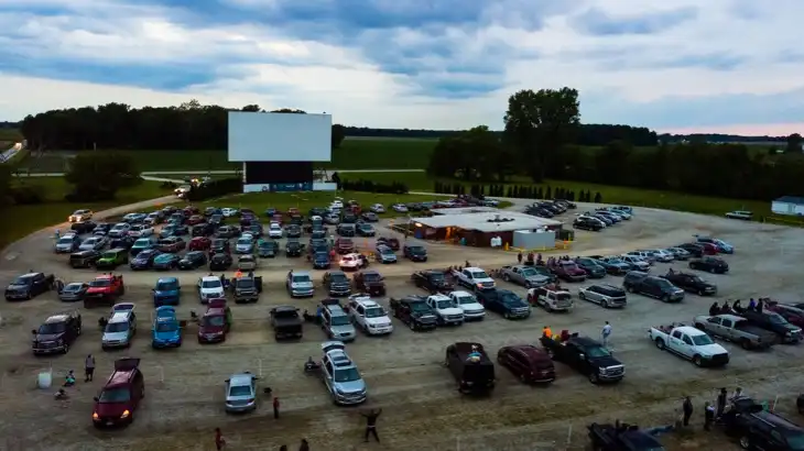 aerial view of Tiffin Drive-in